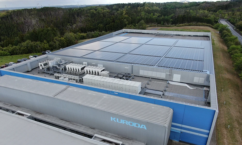 Solar power generation system at Kazusa Academia Factory